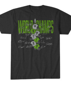 Seattle Seahawks Football World Champs Helmet Stack T-Shirt