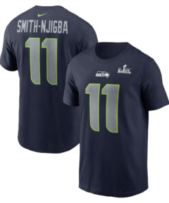 Seattle Seahawks Jaxon Smith-Njigba Super Bowl LX Name & Number T-Shirt