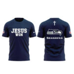 Seattle Seahawks Jesus Won 2026 T-Shirt