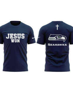 Seattle Seahawks Jesus Won 2026 T-Shirt