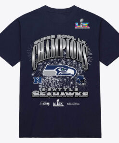 Seattle Seahawks Navy Super Bowl LX Champions Shirt
