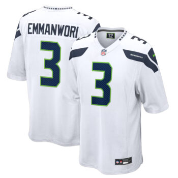 Seattle Seahawks Nick Emmanwori White Game Football Jersey