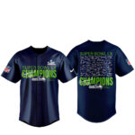 Seattle Seahawks Super Bowl Champions Signature Baseball Jersey