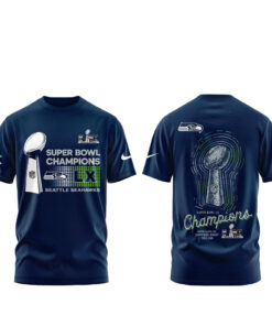 Seattle Seahawks Super Bowl LX Champions 2026 For Fan T-Shirt