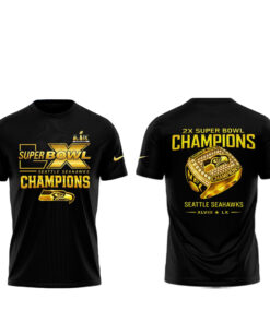 Seattle Seahawks Super Bowl LX Champions 2026 Golden Diamond Ring Shirt