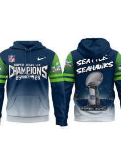 Seattle Seahawks Super Bowl LX Champions 25-26 National Football League Hoodie