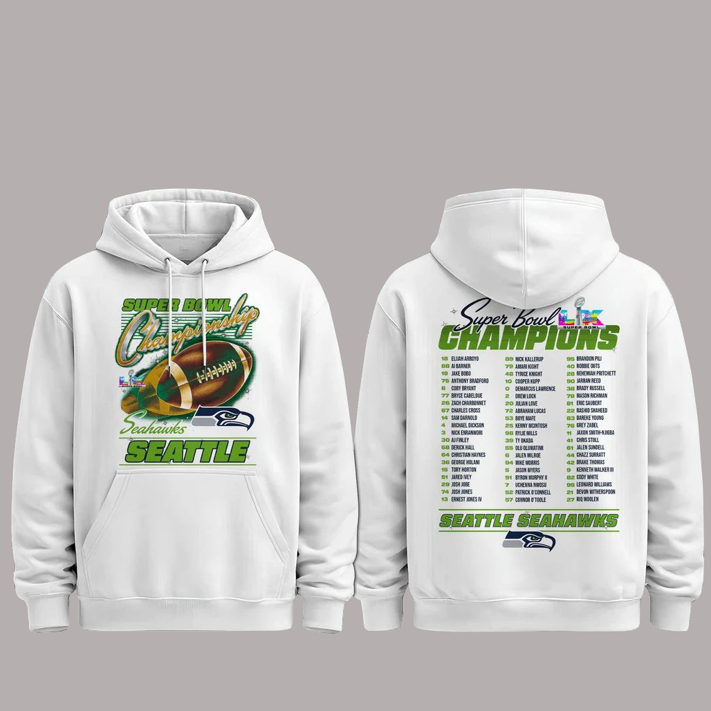 Seattle Seahawks Super Bowl LX Champions Hoodie Seattle Seahawks Super Bowl LX Champions Hoodie