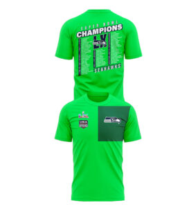 Seattle Seahawks Super Bowl LX Champions Locker Room Green Shirt