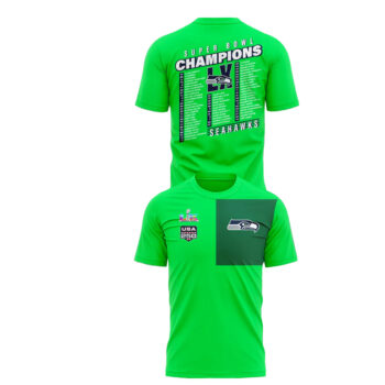 Seattle Seahawks Super Bowl LX Champions Locker Room Green Shirt