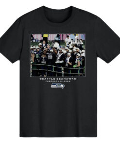 Seattle Seahawks Team Black Super Bowl LX T-Shirt