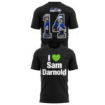 Seattle Seahawks x Sam Darnold Number 14 T-Shirt