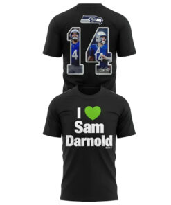 Seattle Seahawks x Sam Darnold Number 14 T-Shirt