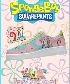 Spongebob Gary the Snail Air Force 1 Shoes Sneakers