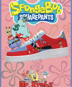Spongebob Mr. Krabs Air Force 1 Shoes Sneakers