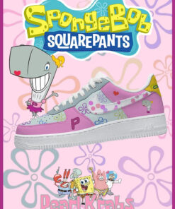 Spongebob Pearl Krabs Air Force 1 Shoes Sneakers