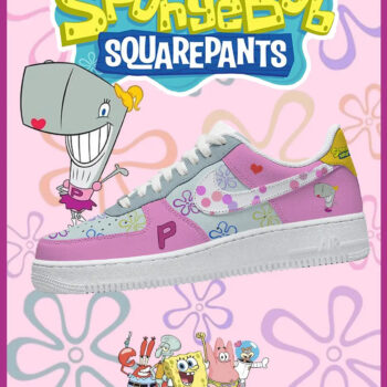 Spongebob Pearl Krabs Air Force 1 Shoes Sneakers