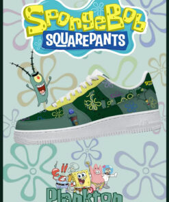Spongebob Plankton Air Force 1 Shoes Sneakers