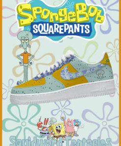 Spongebob Squidward Tentacles Air Force 1 Shoes Sneakers
