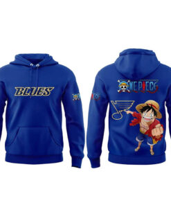 St. Louis Blues x One Piece National Hockey League Anime Night 2026 Hoodie
