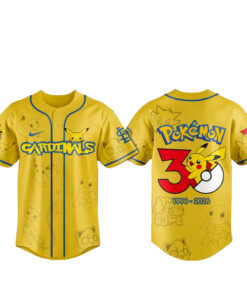 St. Louis Cardinals x Pokemon 30th Anniversary Baseball Jersey