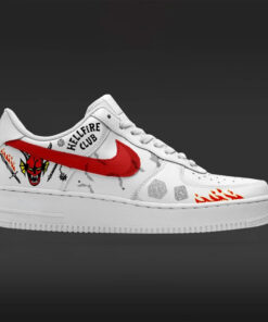 Stranger Things Hellfire Club Air Force 1 Shoes Sneakers Version 2