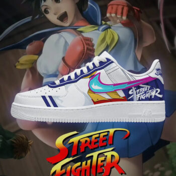 Street Fighter Sakura Air Force 1 Shoes Sneakers