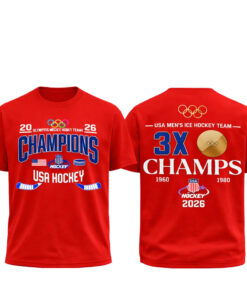 Team USA 2026 Olympic Ice Hockey Champions Celebrate Shirt