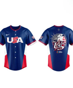 Team USA 2026 World Baseball Classic Navy Baseball Jersey