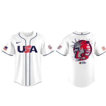 Team USA 2026 World Baseball Classic White Baseball Jersey