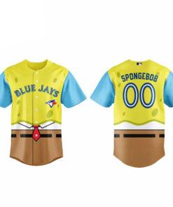 Toronto Blue Jays x SpongeBob SquarePants Night 2026 Personalized Name and Number Baseball Jersey