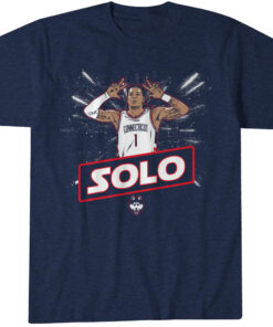 UConn Basketball Solo Ball Name Pose T-Shirt
