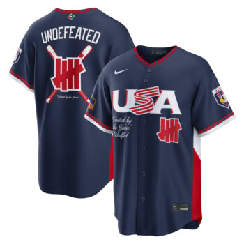 USA Baseball Undefeated Navy 2026 World Baseball Classic Stadium Baseball Jersey