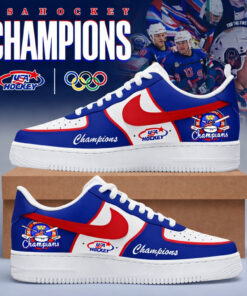 USA Hockey Champions 2026 Air Force 1 Shoes Sneakers