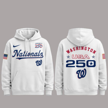 Washington Nationals 250 USA 2026 Celebration America 250 x Major League Baseball Hoodie