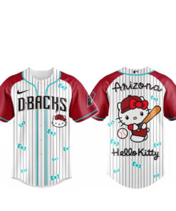 Arizona Diamonbacks x Hello Kitty 2026 And Sanrio World Baseball Jersey