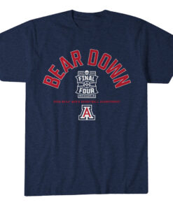 Arizona Wildcats MBB Bear Down 2026 Final Four T-Shirt