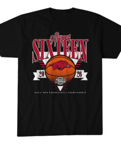 Arkansas Razorbacks MBB 2026 Sweet Sixteen T-Shirt