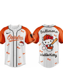 Baltimore Orioles x Hello Kitty 2026 And Sanrio World Baseball Jersey