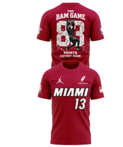 Bam Adebayo Miami Heat The Bam Game 83 Point History Shirt