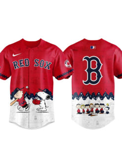 Boston Red Sox Peanuts Day 2026 Gameday Celebration Baseball Jersey