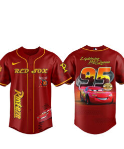 Boston Red Sox x Cars 2026 Lightning McQueen 20th Anniversary Baseball Jersey