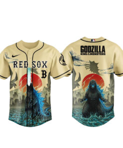 Boston Red Sox x Godzilla King of The Monsters Baseball Jersey