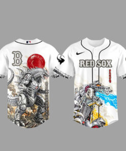 Boston Red Sox x MechaGodzilla Monster Baseball Jersey