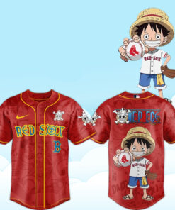 Boston Red Sox x One Piece Luffy 2026 Baseball Jersey