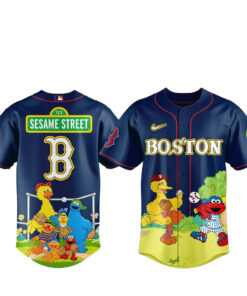 Boston Red Sox x Sesame Street Night Baseball Jersey Version 2
