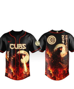 Chicago Cubs x Godzilla King of Monsters Baseball Jersey