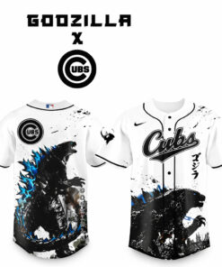 Chicago Cubs x Godzilla Monster Baseball Jersey