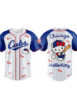 Chicago Cubs x Hello Kitty 2026 And Sanrio World Baseball Jersey