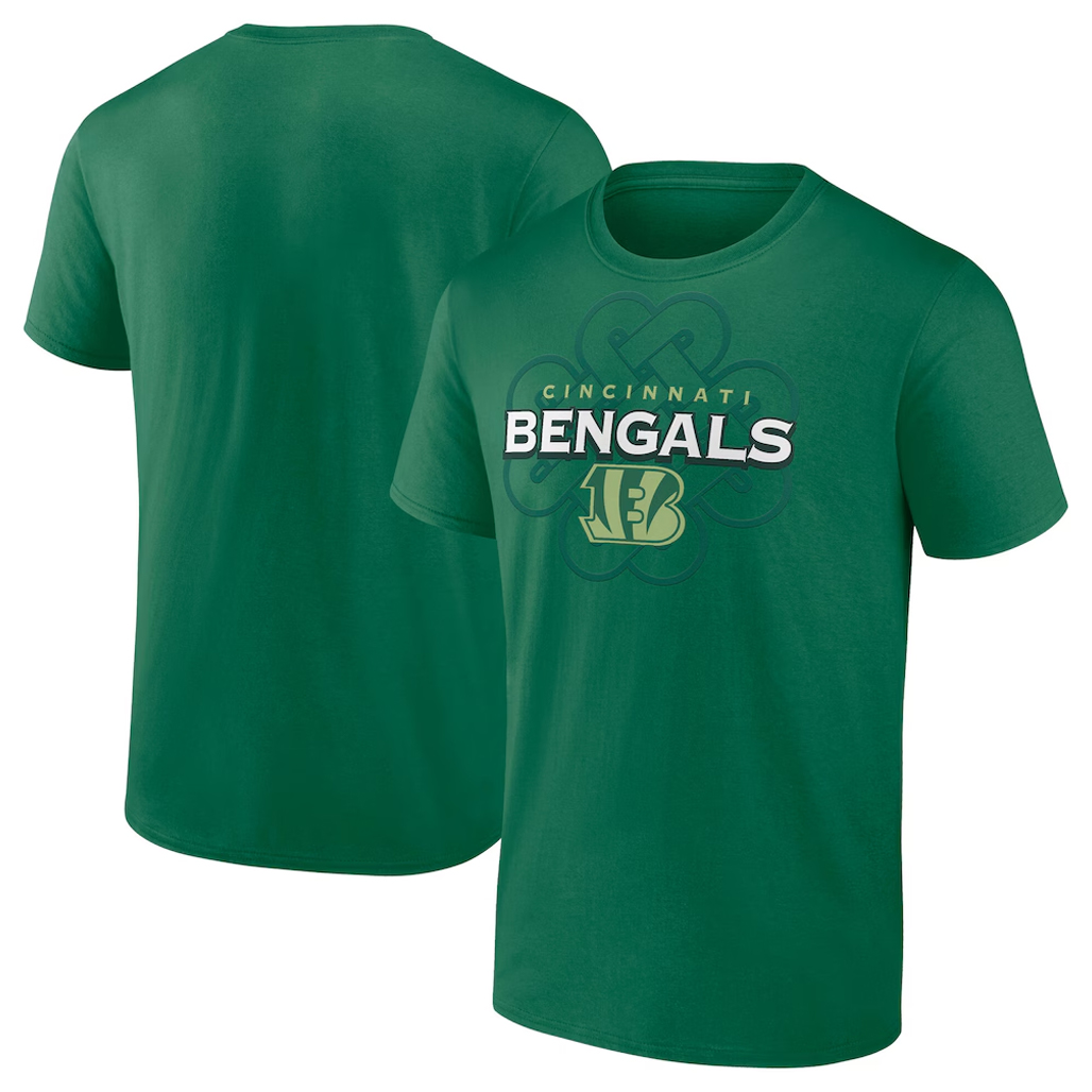 Cincinnati-Bengals-Green-Celtic-Luck-T-Shirt.jpg Cincinnati Bengals Green Celtic Luck T-Shirt