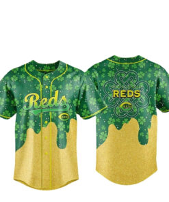 Cincinnati Reds Happy St Patrick’s Day 2026 Baseball Jersey